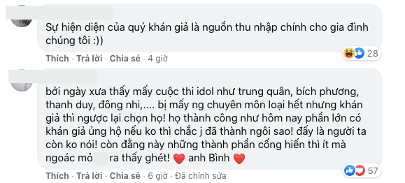 Trịnh Thăng Bình, Nghệ sĩ Việt, khán giả nuôi sống nghệ sĩ, người hâm mộ, showbiz, nguồn thu của nghệ sĩ, mạng xã hội, sao việt, 