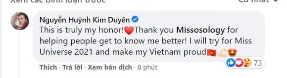 Kim Duyên, Á hậu Kim Duyên, miss universe 2020