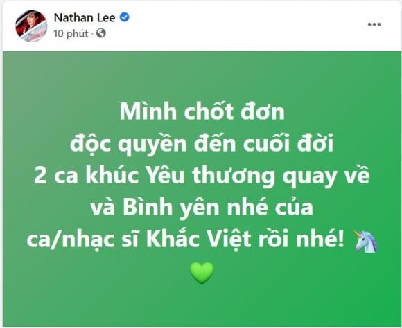Nathan Lee, Cao Thái Sơn, Sao Việt, Khắc Việt