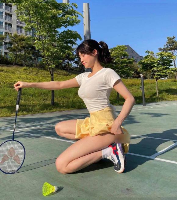 gái xinh, quần vợt, cầu lông, Hàn Quốc