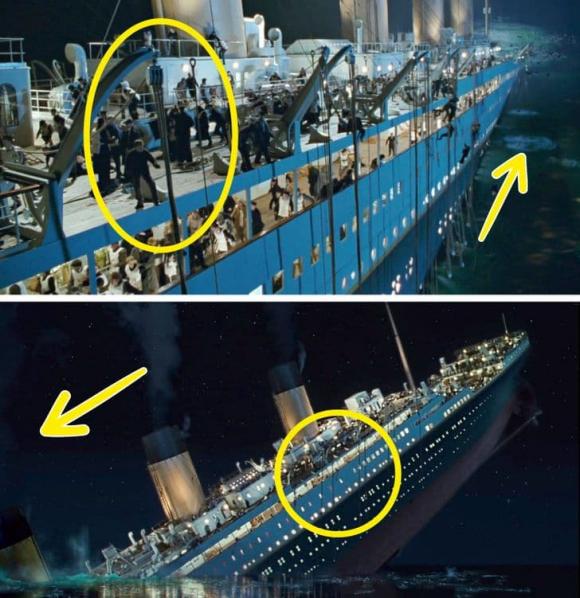 Titanic, hạt sạn phim Titanic, phim bom tấn 