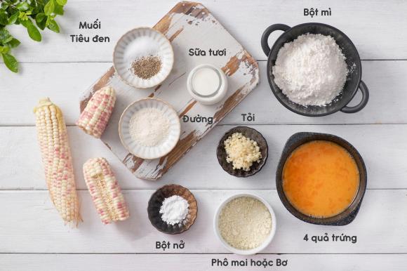 bánh ngô, bánh ngô chiên giòn, làm bánh ngô chiên, bánh ngô mùa hè