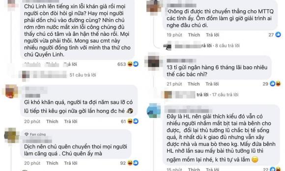 NSƯT Hoài Linh, Tiền từ thiện, Sao Việt