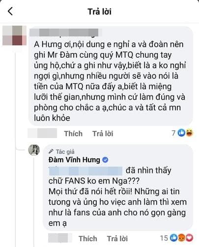 Đàm Vĩnh Hưng, fans, Covid - 19, sao Việt
