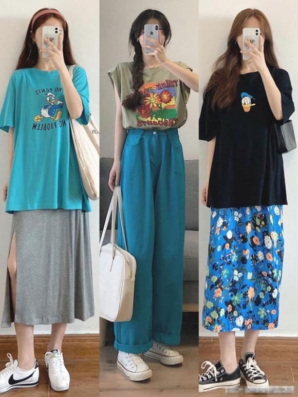 áo phông, mặc đẹp với áo phông, cách kết hợp với áo phông
