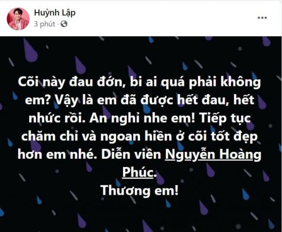 Nam Thư, Huỳnh Lập, diễn viên Hoàng Phúc, Nam diễn viên 9x