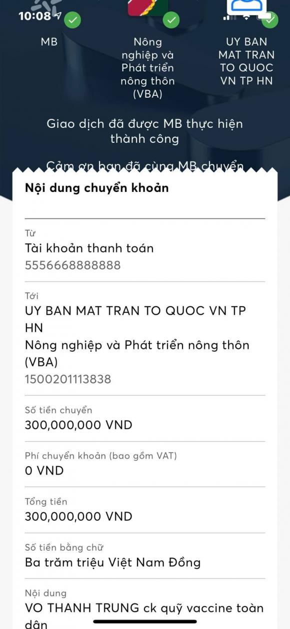 MC Thành Trung, quỹ Vaccine, vắc xin Covid-19, Xuân Bắc