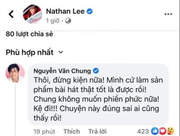 Nguyễn Văn Chung, Nathan Lee, Cao Thái Sơn, bài hit, lùm xùm, sao Việt