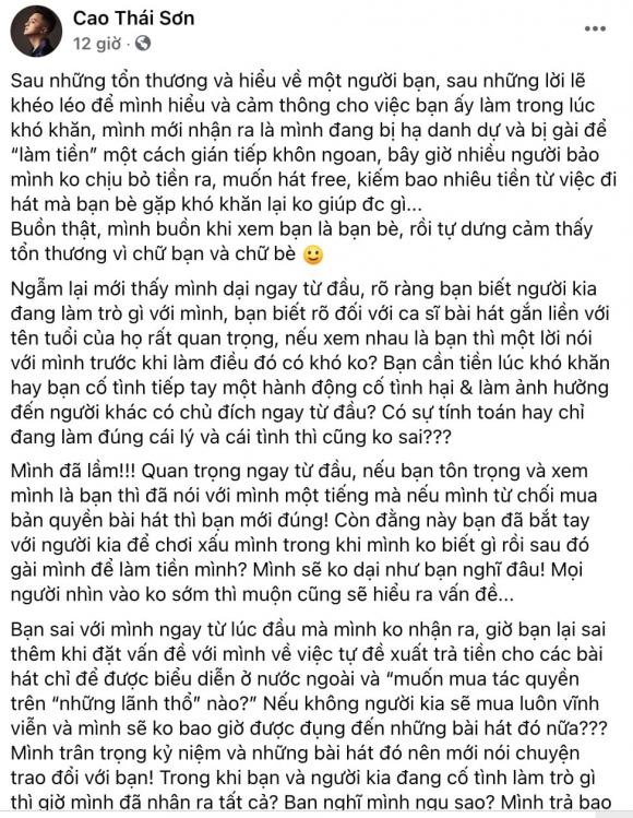ca sĩ cao thái sơn,nam ca sĩ cao thái sơn, nhạc sĩ Nguyễn Văn chung, sao Việt
