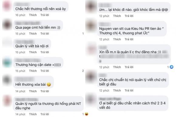 Nam Thư, NSƯT Hoài Linh, Sao Việt