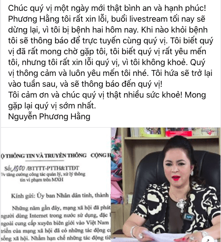 Phương Hằng, livestream, sao Việt