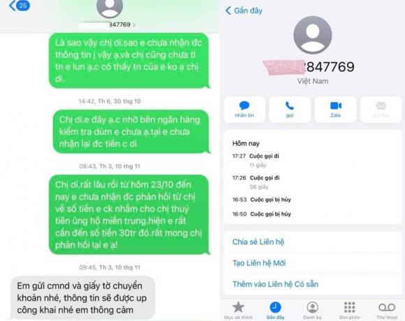 Thủy Tiên, Tiền từ thiện, Chuyển nhầm tiền, sao Việt 