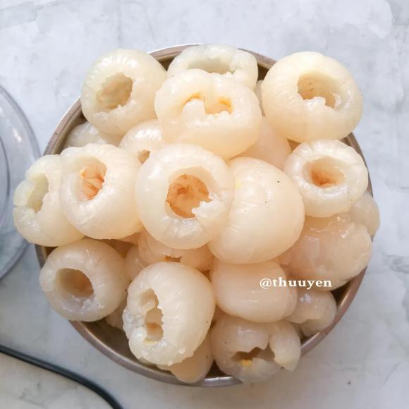 các món ngon từ vải, kem vải, vải sấy, món ngon 
