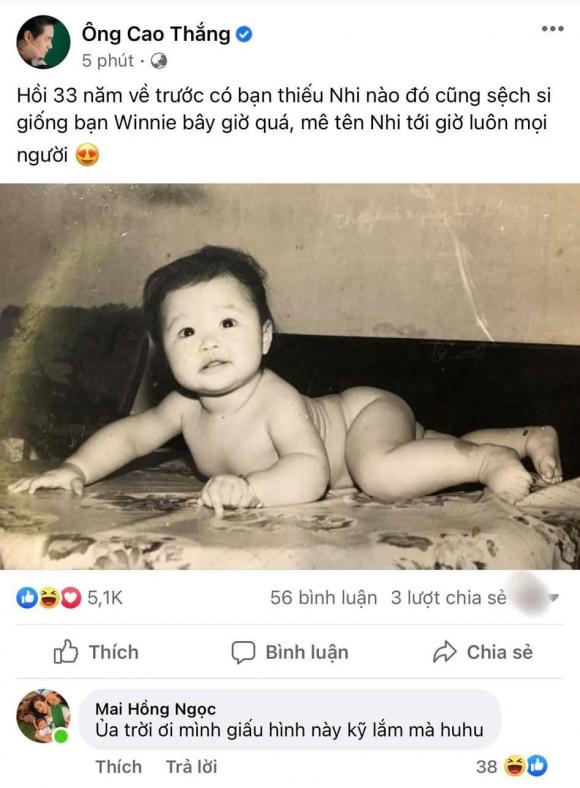 đông nhi, ông cao thắng, bé winnie, đông nhi và ông cao thắng, sao việt, gia đình sao 