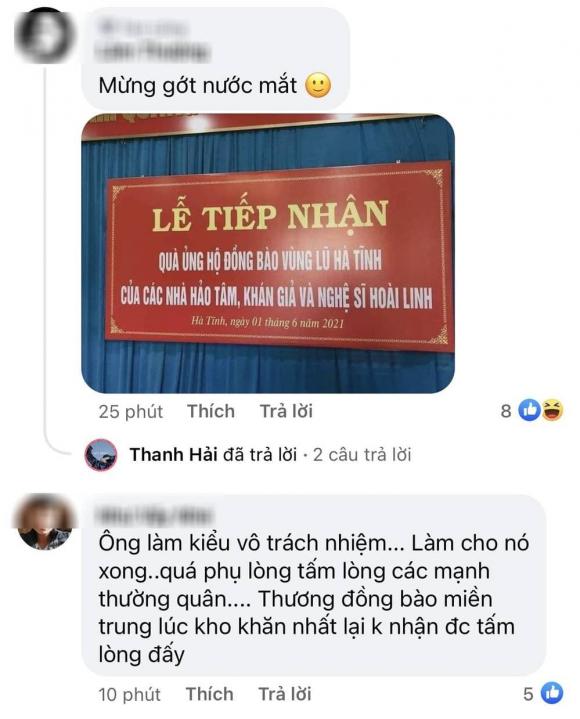 NSƯT Hoài Linh, Sao Việt, Tiền từ thiện, Cộng đồng mạng