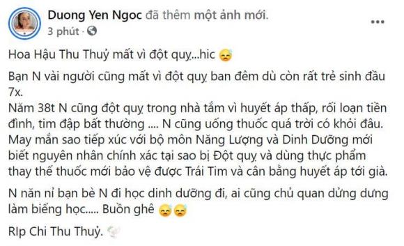 Hoa hậu Việt Nam 1994, Nguyễn Thu Thủy, Qua đời