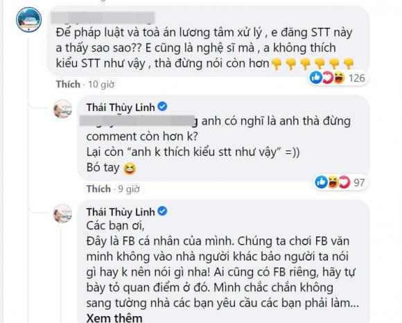 Thái Thùy Linh, NSƯT Hoài Linh, danh hài Hoài Linh