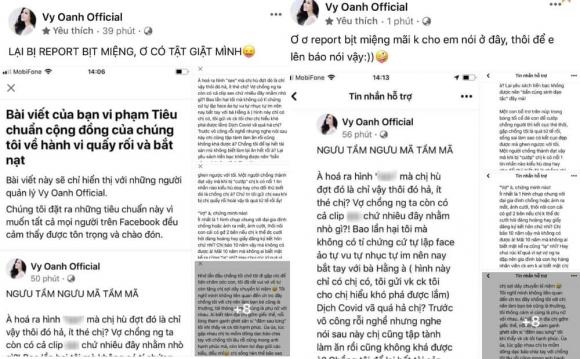 Vy Oanh, Nữ ca sĩ, Tấn công Facebook, Sao Việt