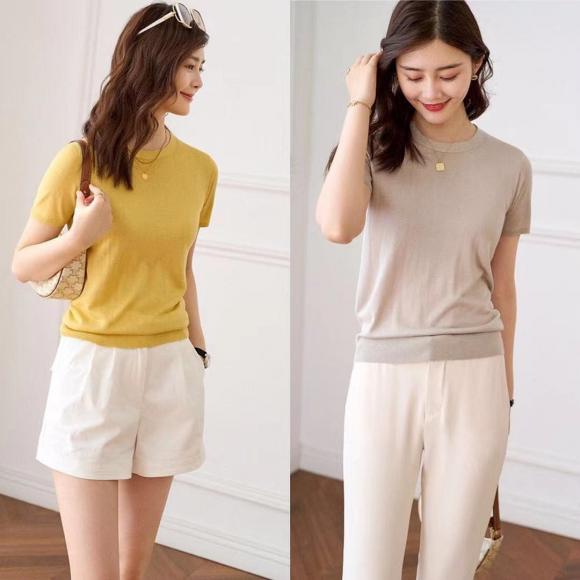 áo len, áo dệt kim, thời trang mùa hè