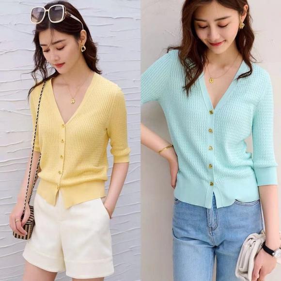 áo len, áo dệt kim, thời trang mùa hè
