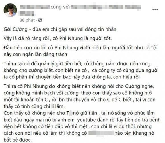 Phi Nhung, Hồ Văn Cường, N.H.K, hacker, tâm thư, sao Việt