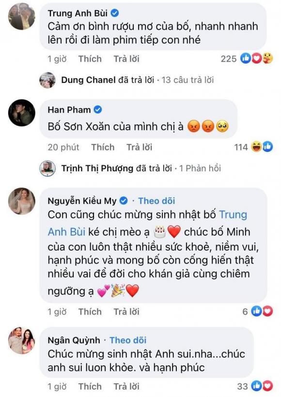 Sinh nhật NSND Trung Anh, Bảo Thanh và dàn sao 'Về nhà đi con' gửi lời chúc mừng