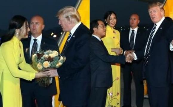 nữ sinh tặng hoa cho Tổng thống Mỹ Donald Trump, Hà My, MC Hà My