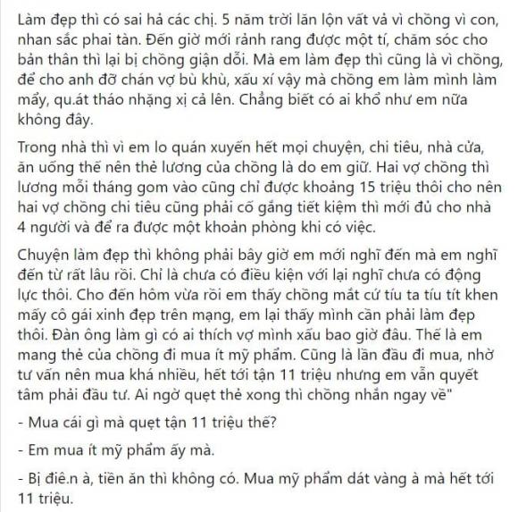 chi tiêu không hợp lý, mua mỹ phẩm, phụ nữ làm đẹp