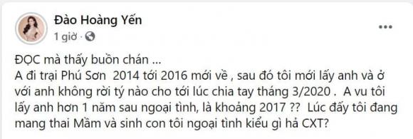 Đào Hoàng Yến, chồng cũ Đào Hoàng Yến, sao Việt