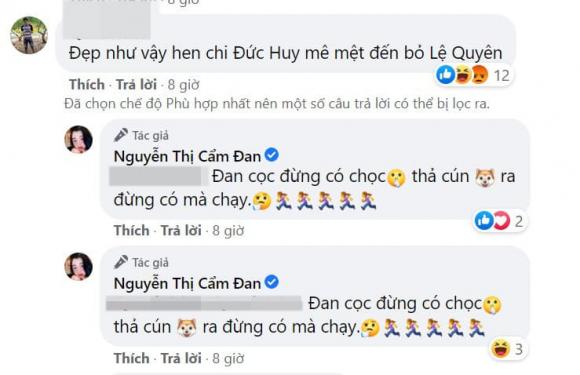 Cẩm Đan, đại gia Đức Huy, Lệ Quyên