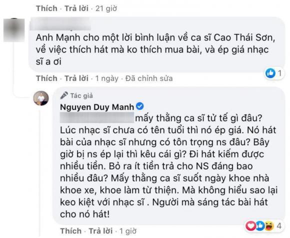 nam ca sĩ cao thái sơn,ca sĩ cao thái sơn, ca sĩ Duy Mạnh, sao Việt