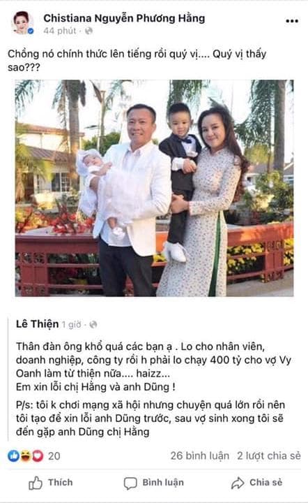 Vy Oanh, chồng Vy Oanh, sao Việt