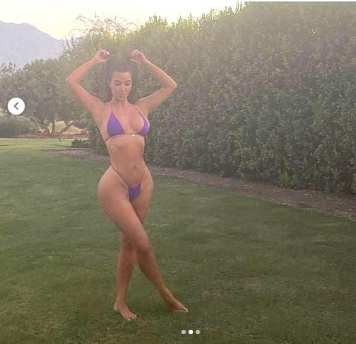 Kim Kardashian tung ảnh mặc bikini nhỏ xíu khoe thân hình đồng hồ cát sau tai nạn lướt ván