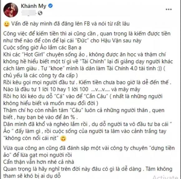 diễn viên Khánh My, sao Việt