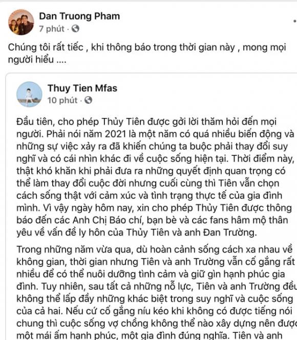 sao Việt, Đan Trường, Đan Trường ly hôn