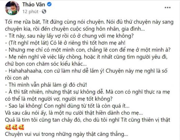 MC Thảo Vân, con trai Thảo Vân, sao Việt