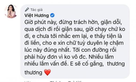 việt hương, sao việt, việt hương làm từ thiện