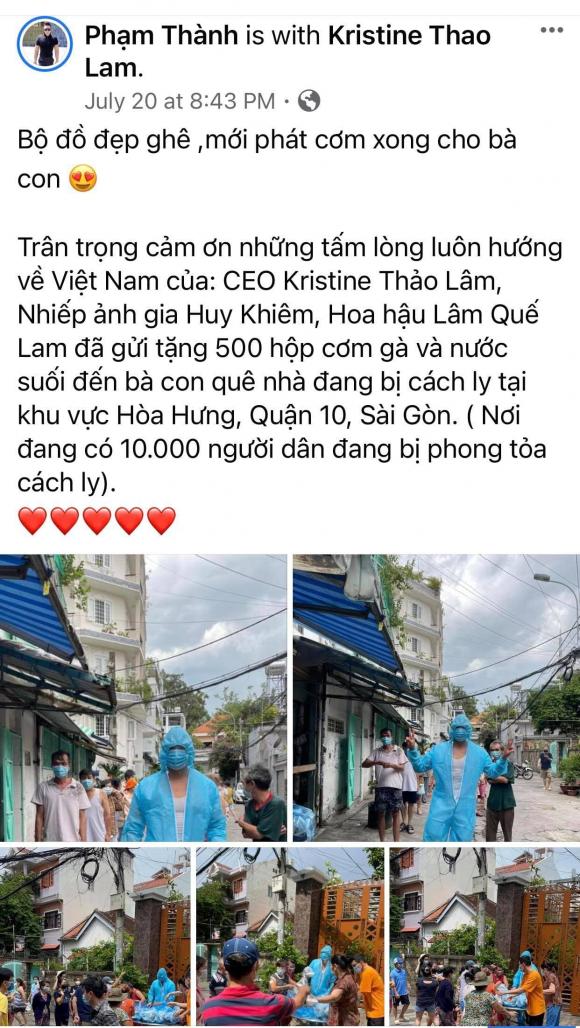 CEO Kristine Thảo Lâm, Từ thiện