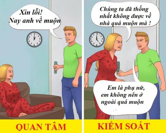 quan tâm, kiểu soát, tâm sự phụ nữ