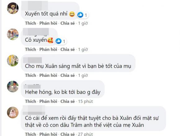 Hương vị tình thân, bà Xuân, Quách Thu Phương, Việt Hoa