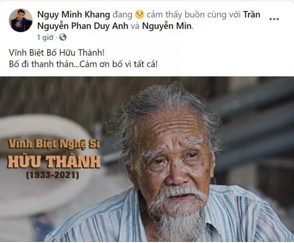 sao Việt, nghệ sĩ Hữu Thành, nghệ sĩ Hữu Thành qua đời