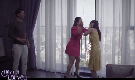 Cảnh đánh ghen phim Việt, phim việt, đánh ghen phim việt, thúy ngân, quỳnh kool, nguyệt hằng, lê phương, cây táo nở hoa, 