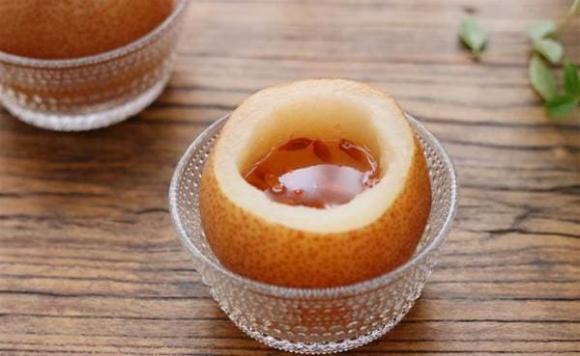 lê hấp, giảm ho, quả lê, chữa ho