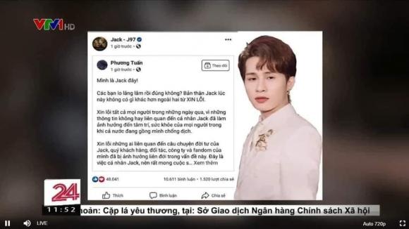 Netizen xôn xao loạt scandal của Jack bị ‘tố’ lăng nhăng và có con với Thiên An bị VTV đưa tin