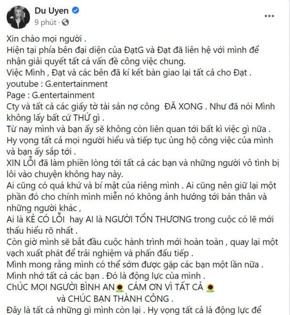 Du Uyên, Đạt G, sao Việt