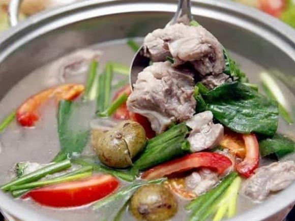 canh sườn nấu sấu, dạy nấu ăn, món ngon