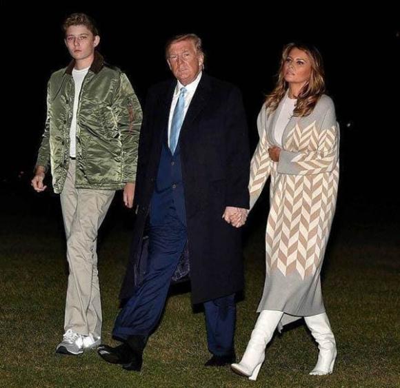 con trai của Trump và Melania, Barron, con trai cựu tổng thống mỹ