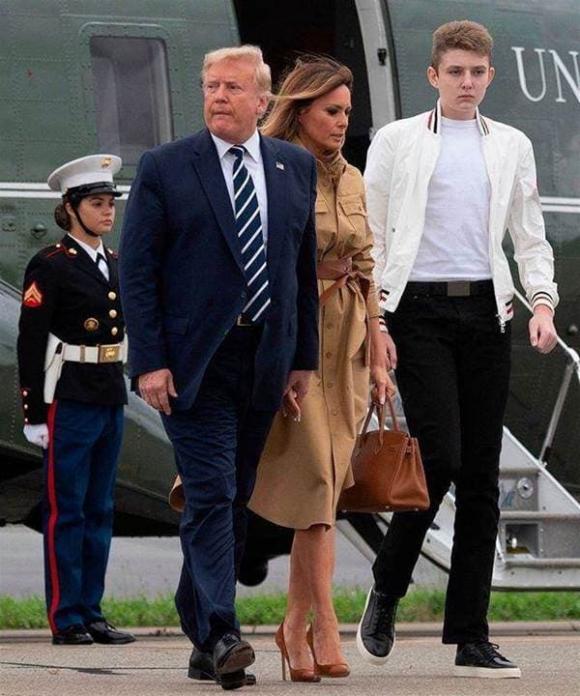 con trai của Trump và Melania, Barron, con trai cựu tổng thống mỹ
