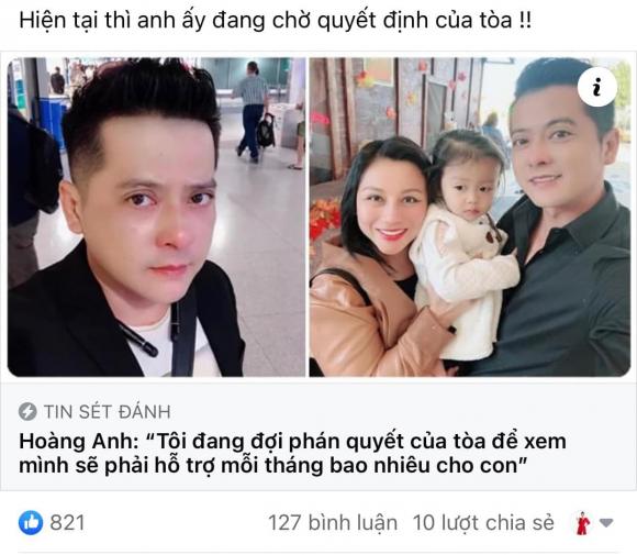 diễn viên Hoàng Anh, sao Việt, vợ cũ hoàng anh