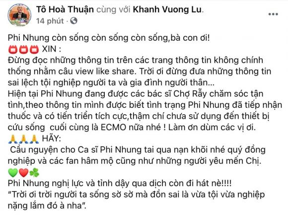 ca sĩ Phi Nhung, sao Việt, covid-19